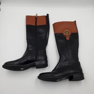 Tommy Hilfiger Ilia 4 Riding Boots Logo Women's Size 6